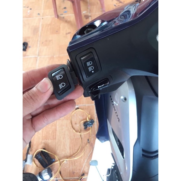 Bộ Mạch Tắt/Mở Đèn Pha Tích Hợp Công Tắc Cos/Pha Cho Xe Winner X, Wave, Rsx, Lead, Vision, Sh,.....