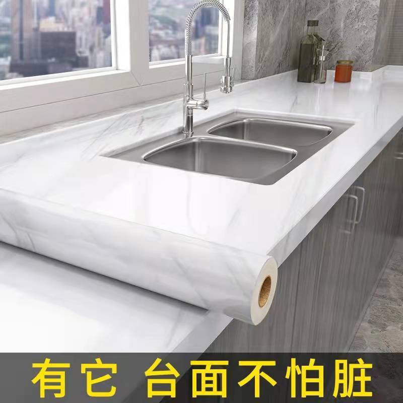 Miếng Dán Tường/ Mặt Bàn/ Tủ Bếp Họa Tiết Đá Hoa Cương Chất Liệu Dày Dặn Chống Thấm Nước Tiện Dụng
