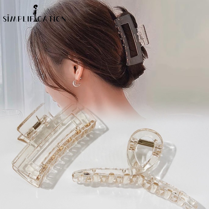 Kẹp Càng Cua Bằng Nhựa Acrylic Trong Suốt 2 Kiểu Dáng Quá Khổ