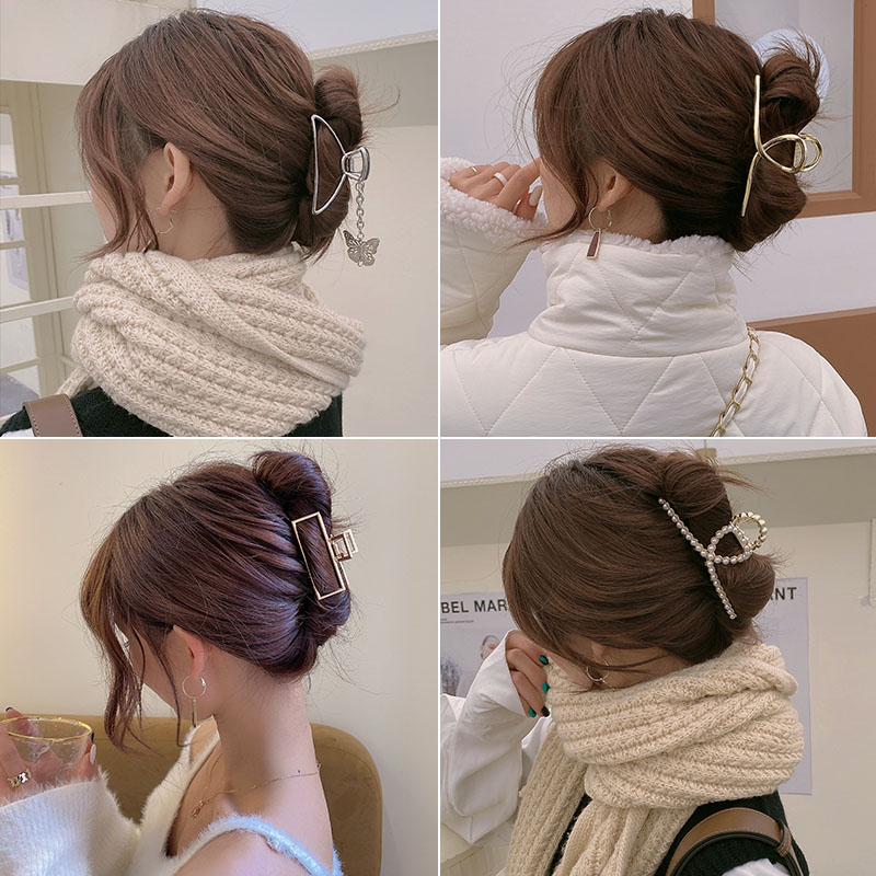 Kẹp tóc kẹp kim loại giả ngọc trai phong cách mới kiểu Hàn Quốc bán chạy nhất phụ kiện kẹp tóc
