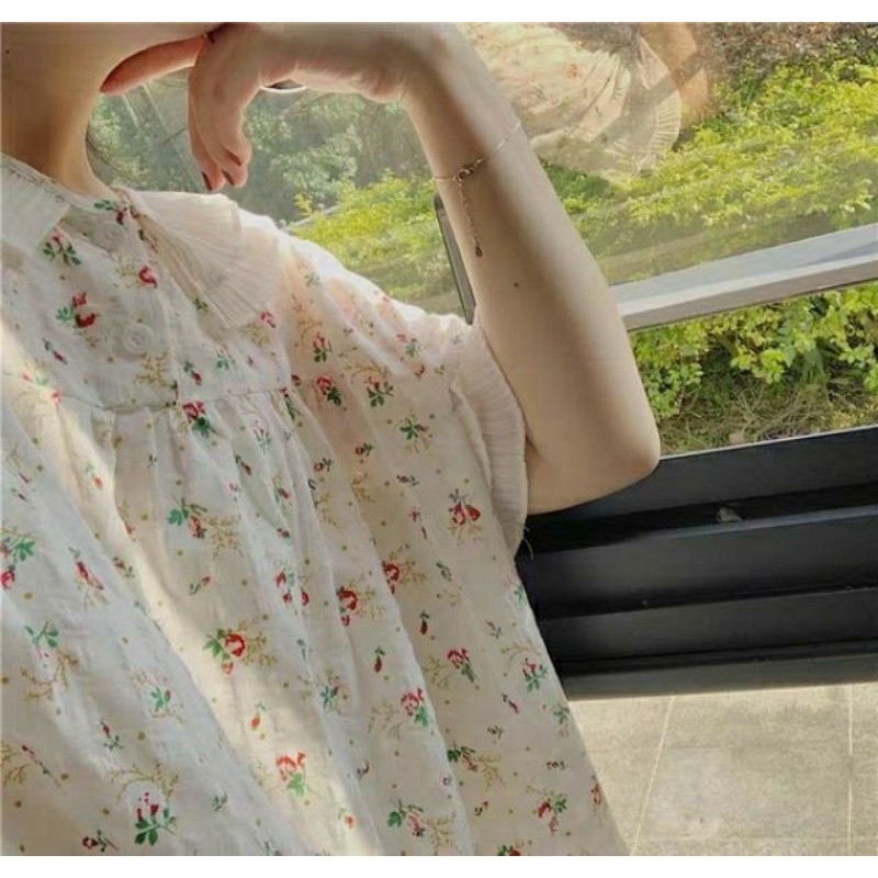 (có ảnh thật) Đầm ngủ / mặc nhà pijama dài ulzzang order