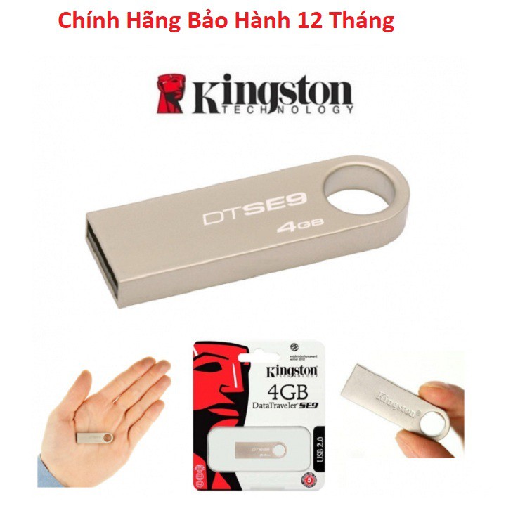 USB 2.0, 3.0, 3.1 Kingston DataTraveler SE9 4G, 8G, 16G, 32G, 64G Chính Hãng, Chống nước, Chống va Đập Bảo Hành 12 Tháng | BigBuy360 - bigbuy360.vn