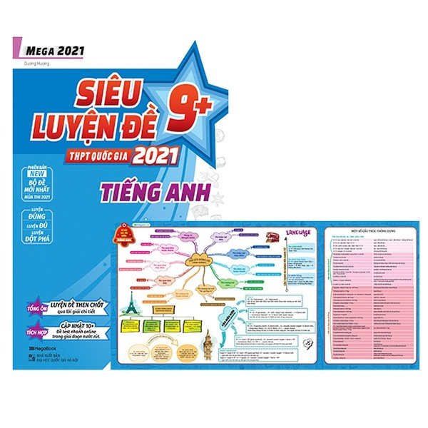 Sách - Mega 2021 - Siêu Luyện Đề 9+ THPT Quốc Gia 2021 Môn Tiếng Anh