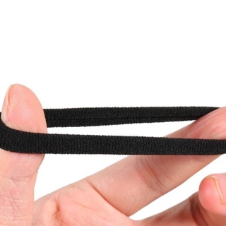 Dây buộc tóc co giãn màu đen/Buộc tóc đen trơn