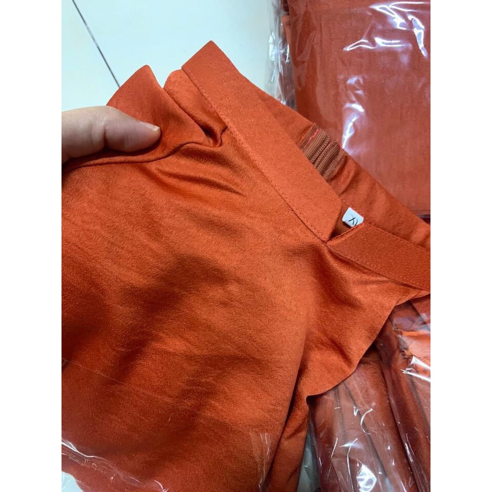 Áo Dài Lụa Tô Châu - Màu Cam