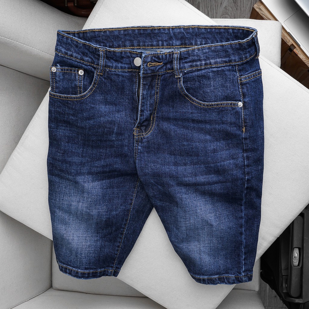 Quần Short Nam Vải Jean Cao Cấp form slimfit đẹp dễ phối đồ, phong cách cá tính - PAPAZI