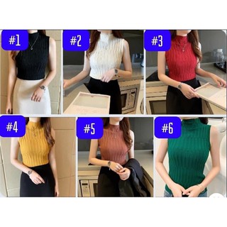 Áo len tăm sát nách cổ tròn