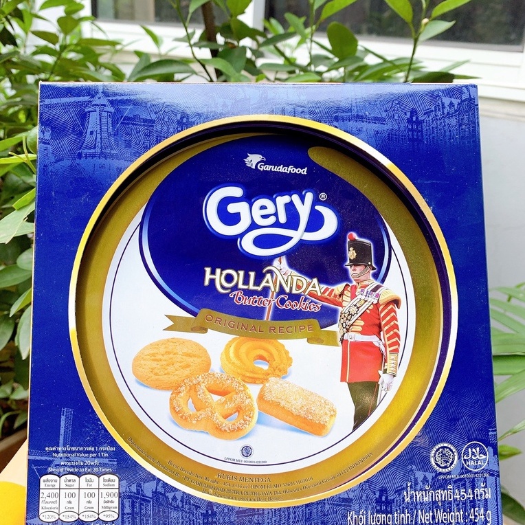 BÁNH QUY BƠ GERY HỘP THIẾC HOLANDA 454G
