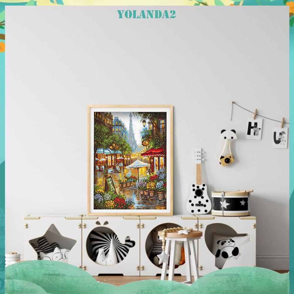 Toàn Bộ Tranh Thêu Chữ Thập Diy 11ct Hình Phong Cảnh Paris
