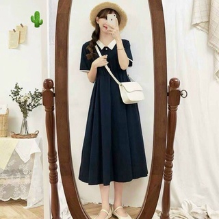 Đầm cổ trụ nàng thơ- Đầm tiểu thư babydoll❤