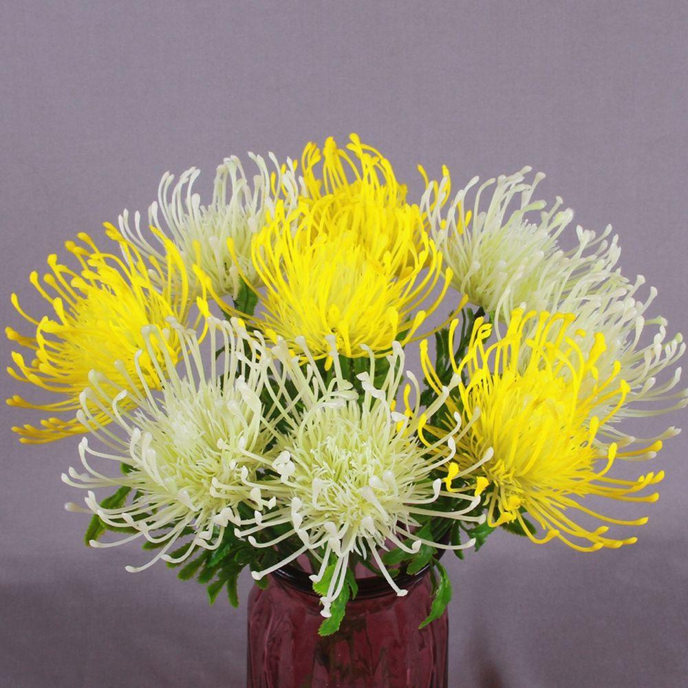 IVORY Bó Hoa Lụa 34cm Màu Sắc Tươi Sáng Dùng Làm Đạo Cụ Chụp Ảnh Cưới