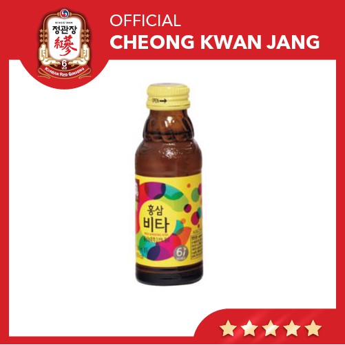 Nước Uống Hồng Sâm Vita KGC Cheong Kwan Jang - Nước Hồng Sâm Hàn Quốc, Nước Tăng Lực Hồng Sâm (100ml x 10 chai)