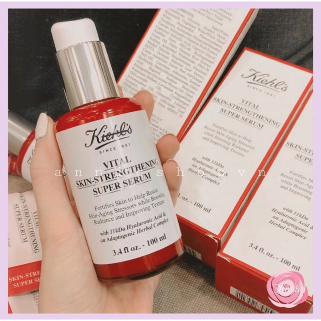 Tinh chất Kiehl's Vital Skin-Strengthening Hyaluronic Acid Super Serum