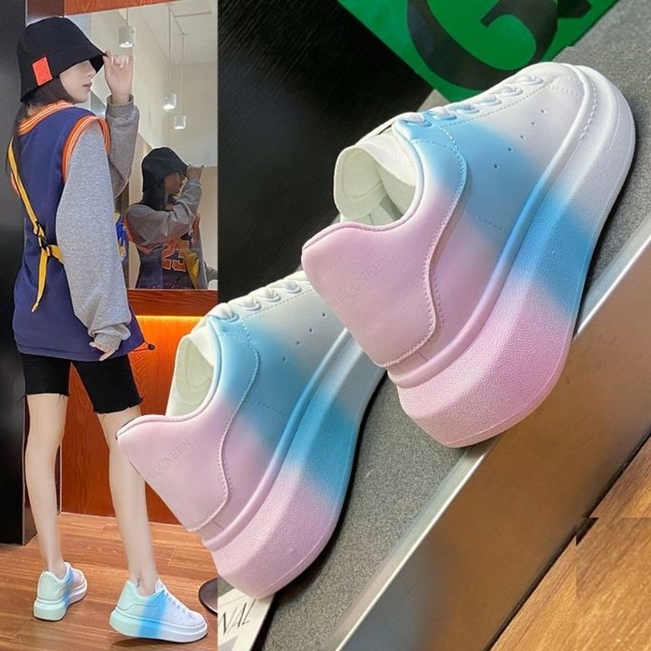 Xăng đan Trắng Đế Dày Thời Trang Hàng Ngày Năm ISS873