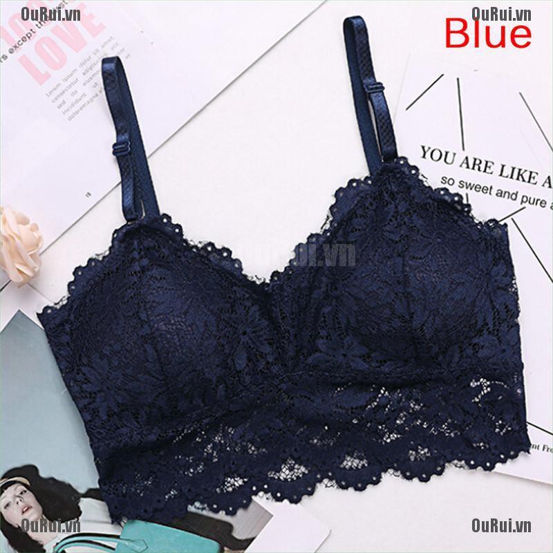 Áo ngực ren hoa màu tùy chọn có mút nâng quyến rũ