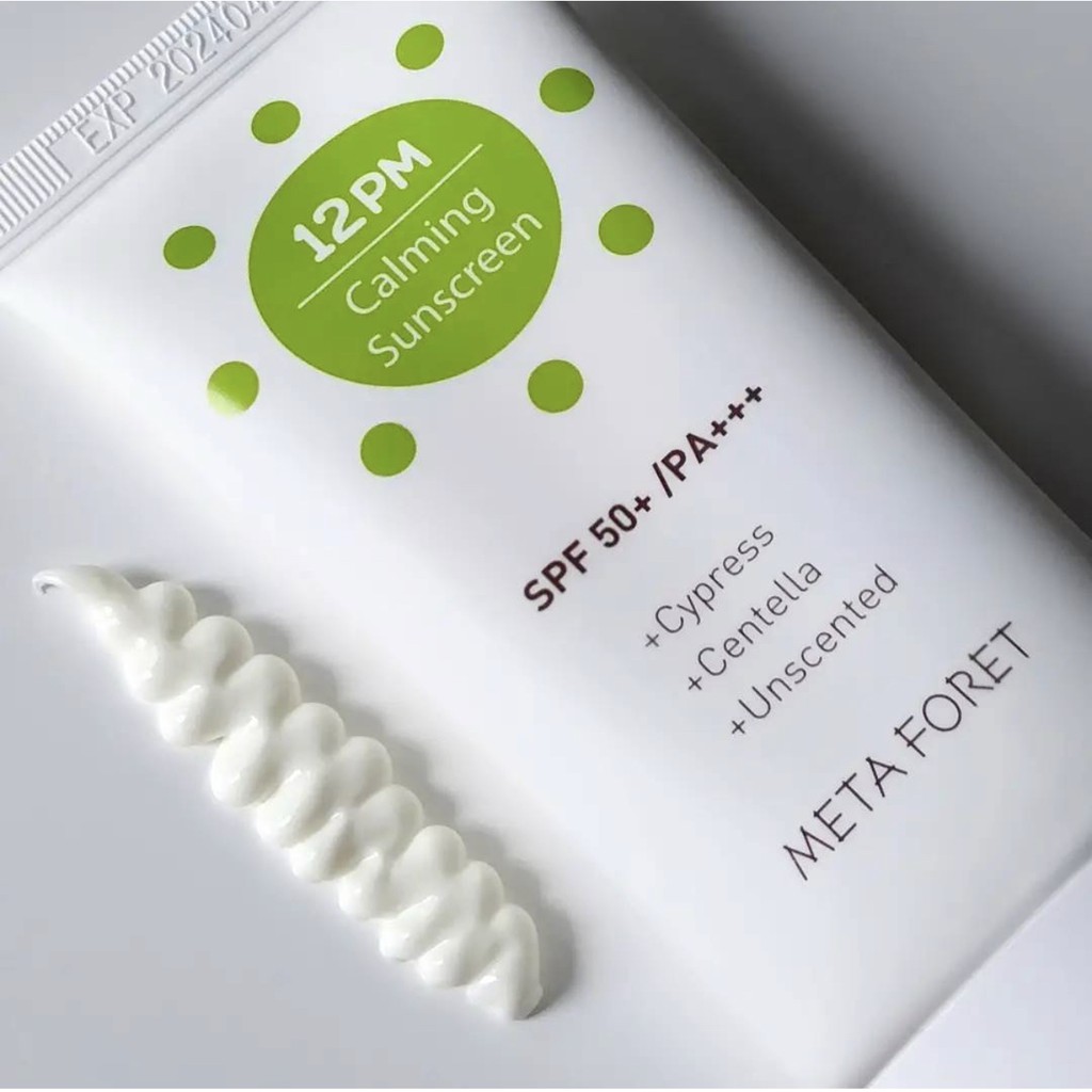 Kem chống nắng META FORET 12PM Calming SunScreen SPF 50+ PA+++