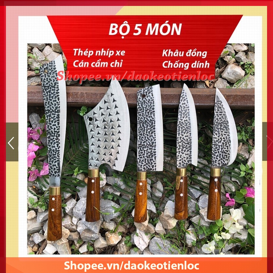 Bộ dao nhà bếp xịn thép không gỉ chính hãng Tiến Lộc