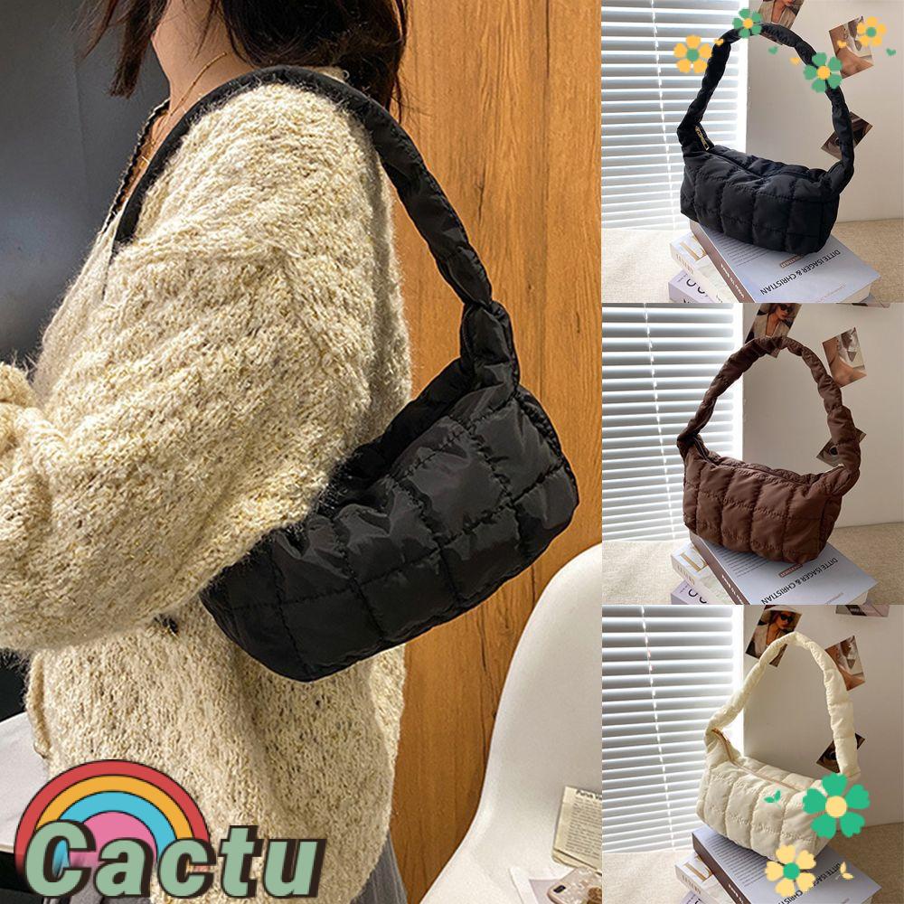 Túi Xách Cỡ Lớn Chất Liệu Cotton Họa Tiết Sọc Caro Thời Trang Mùa Đông