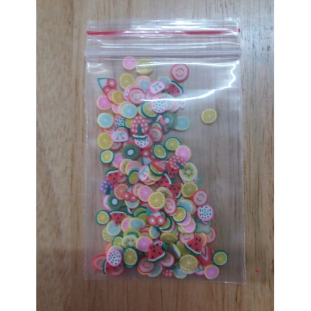 Nail trái cây làm slime: 60k/100gr
