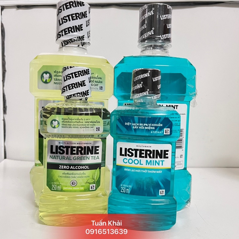 Nước súc miệng Listerine chai 750ml / 250ml