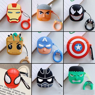 Hộp đựng cốc tai kiểu Marvel Cartoon bảo vệ Airpods 1/2 I12