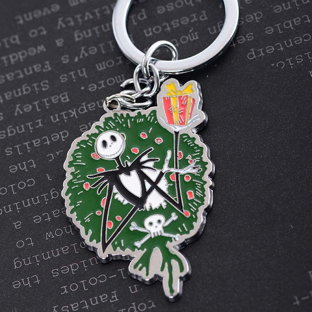 Móc Khóa Hình Bộ Xương Niken Jack Skellington