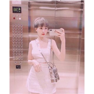 Linda set - set váy áo tweed cột nơ lưng thiết kế