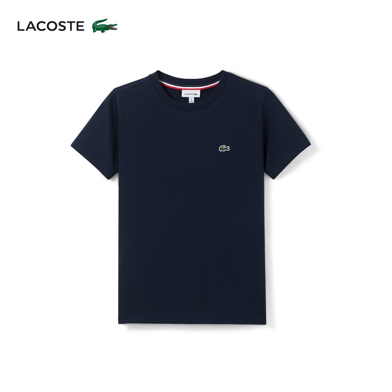 Áo Thun Tay Ngắn Cổ Tròn In Họa Tiết Lacoste Thời Trang Mùa Hè Cho Bé