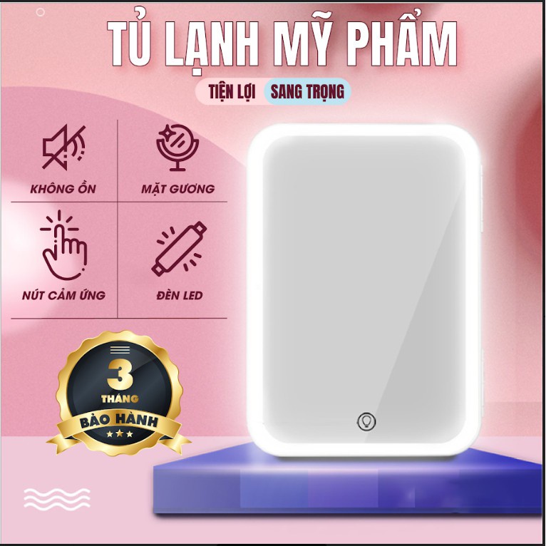 Tủ lạnh mini 8L Mặt Gương Đựng Mỹ Phẩm Chuyên Dụng