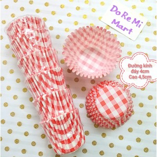 Set CUP GIẤY MỀM đường kính đáy 4cm, làm bánh cupcake nguyên liệu, dụng cụ làm bánh