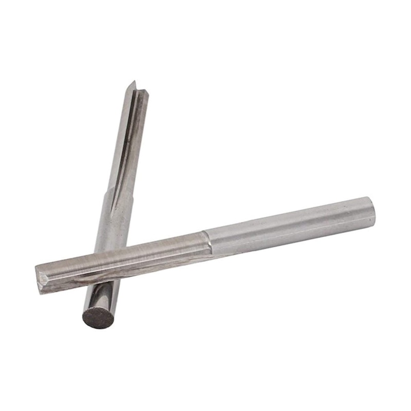 Bộ 10 Cái Trục Đường Kính 3.175mm 3.175mm Mũi Khoan Cắt 2 Rãnh Thẳng Bằng Thép Vonfram 22mm Chuyên Dụng