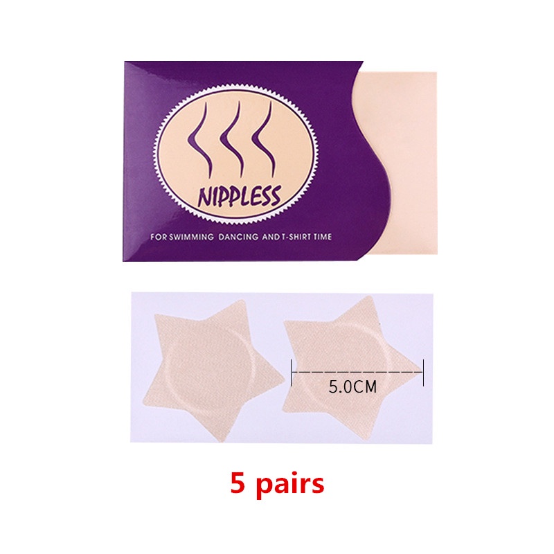 Set 5 cặp miếng dán ngực LEVAO dùng một lần không lộ hàng tiện dụng cho nữ