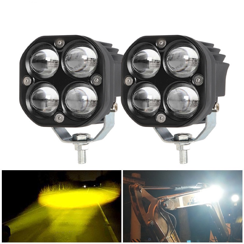 1 Thanh Đèn Sương Mù 40W 6000K Ánh Sáng Trắng / Vàng 3500K Cho Xe Hơi Địa Hình SUV