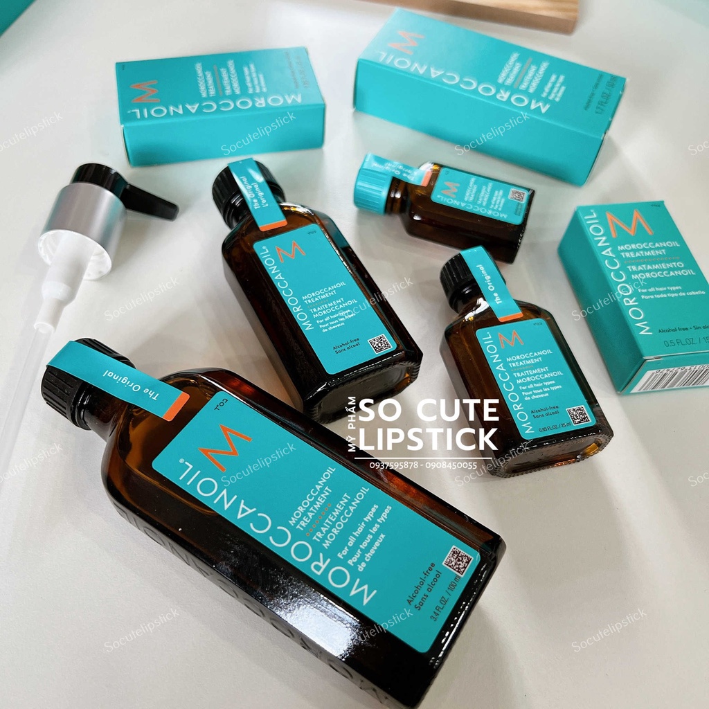 SET Tinh dầu dưỡng tóc Moroccanoil Treatment 50ml - 100ml - 125ml