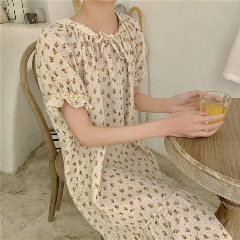 Đầm ngủ / mặc nhà pijama dài ulzzang order