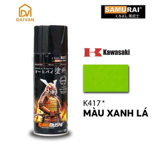 Chai sơn màu xanh K417 Sơn xịt Samurai