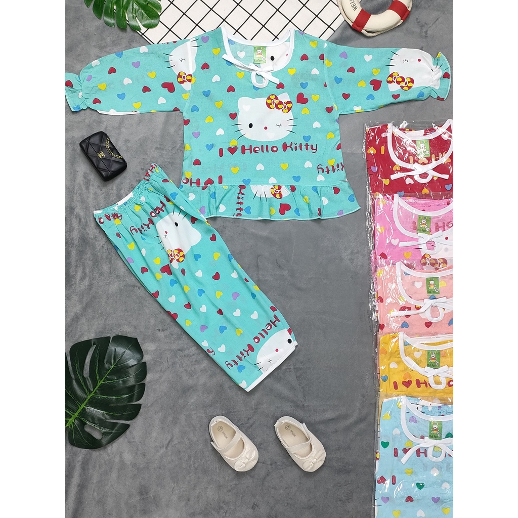 Combo 3 bộ tole tay dài bé gái