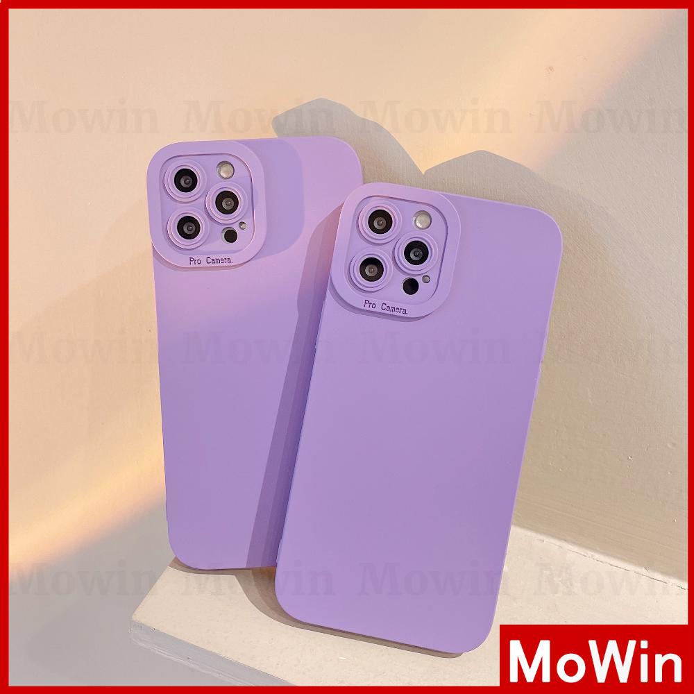 Ốp điện thoại silicone mềm màu tím thích hợp cho iPhone 13 12 11 PMax XR XS MAX Max X