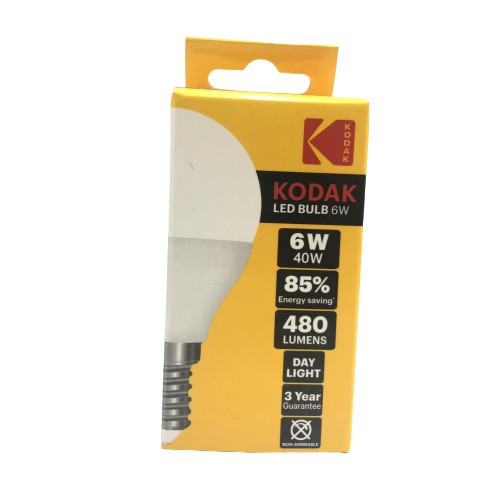 Bóng Đèn KODAK Led Bulb 6W/40W G45 -E14 Ánh Sáng Trắng Ban Ngày Uncle Bills IL0319