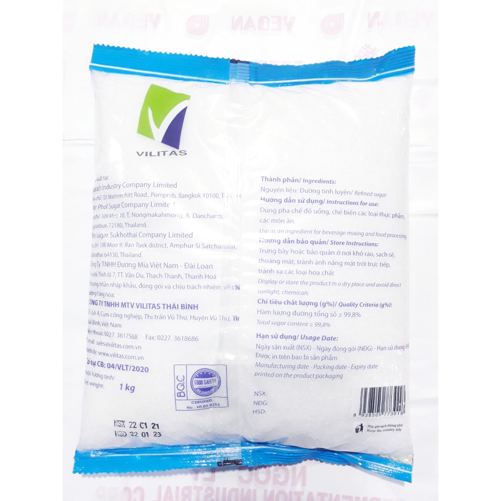 Đường Tinh Luyện Cuộc Sống Việt Túi 1kg | BigBuy360 - bigbuy360.vn
