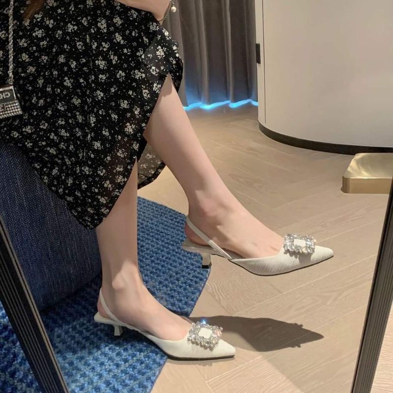 Giày cao gót ,guốc đá vuông cao 5p