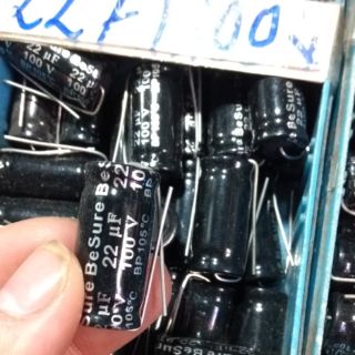 Tụ loa 2 đầu 22uf 100v combo 10