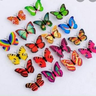 Set 10 bướm giấy trang trí bánh kem