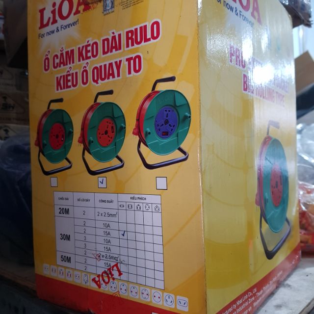 Ổ quay công nghiệp 30m 15A