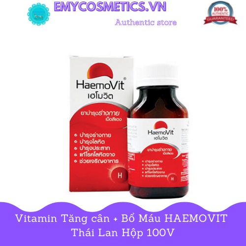 Viên Tăng Cân Haemovit hộp 100 viên - Thái Lan