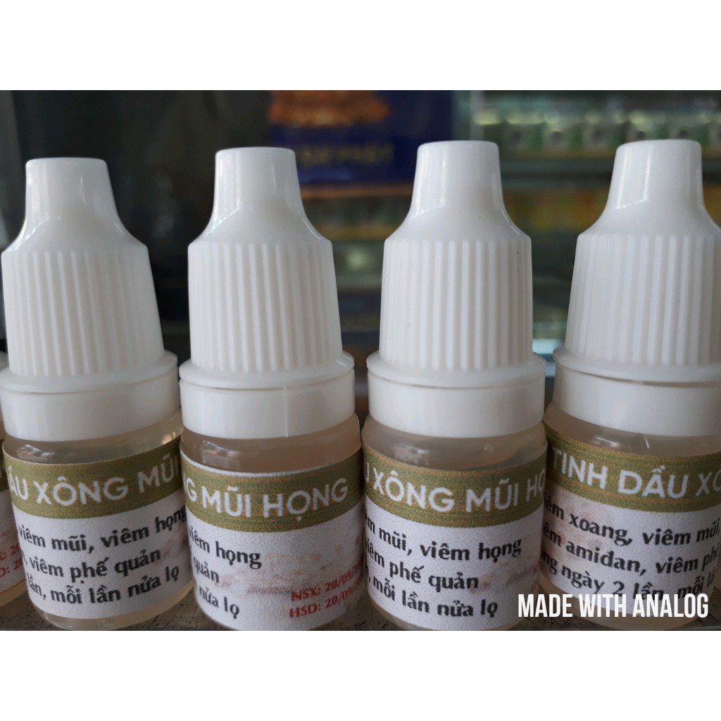 Tinh dầu xông mũi họng 100% thảo dược thriiên nhiên