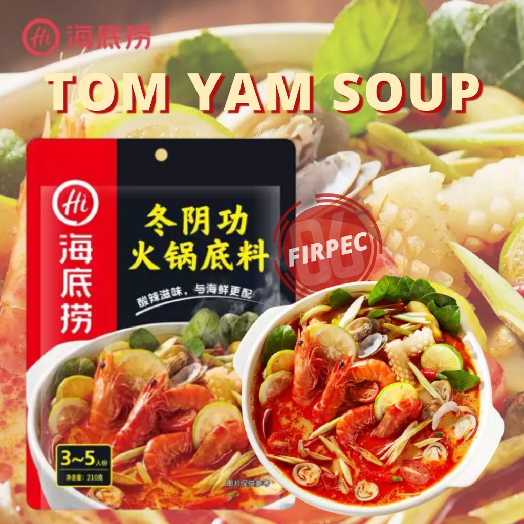 Lẩu Thái Haidilao Tom Yum Paste - Gia Vị Lẩu Haidilao vị Lẩu Thái 210gr