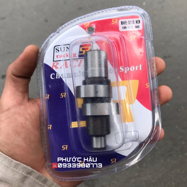 CAM ĐỘ 5,8mm SUM RACING DÀNH CHO WAVE s110 , WAVE ALPHA ĐẦU VUÔNG - HẬU RACING SHOP