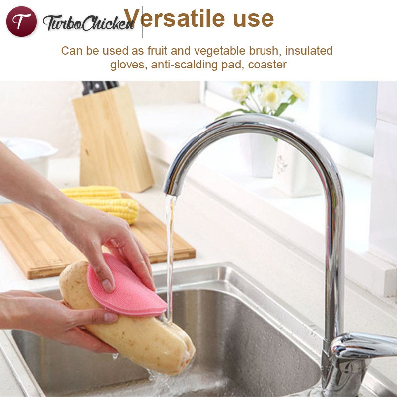 Miếng Rửa Chén Đa Năng Bằng Silicon