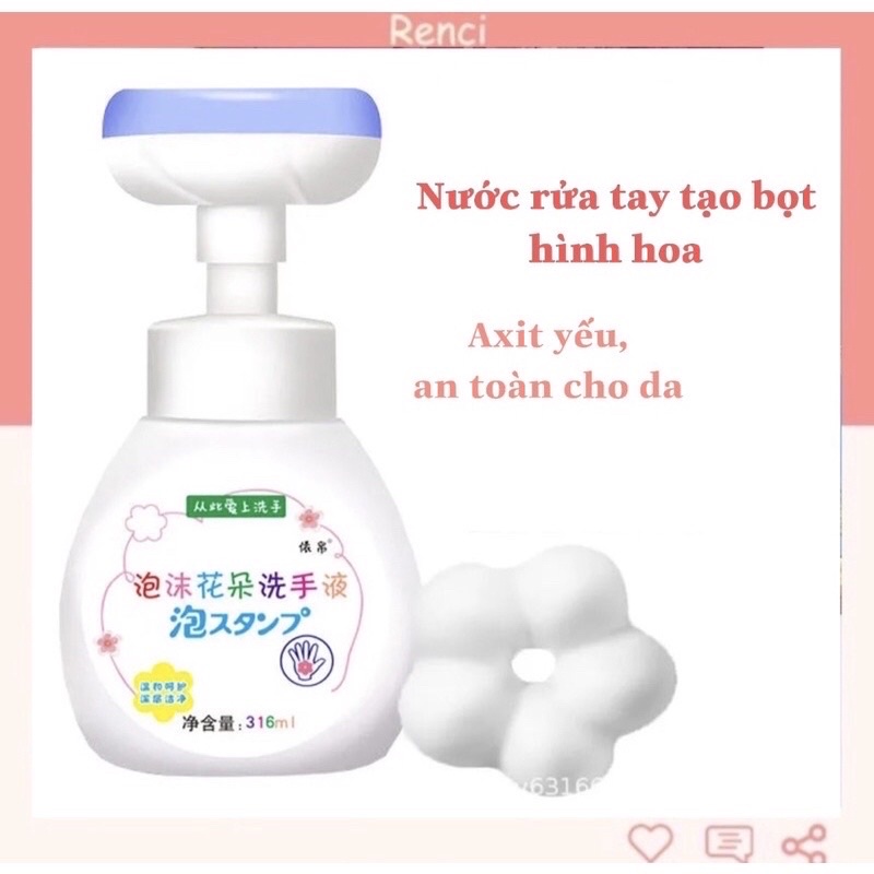 NƯỚC RỬA TAY TẠO BỌT HÌNH BÔNG HOA